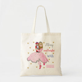 Bolsa Tote Toalha de Natal Bag Nutcracker Lt Brn Hair