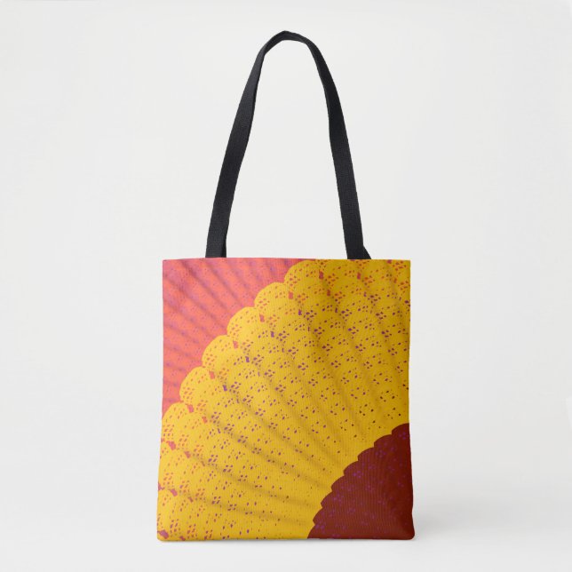 Bolsa Tote Toalhinha de renda, leque  (Frente)
