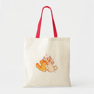 Bolsa Tote Tobi & Tansy Abraço - Gatinho Fofo & Coelho