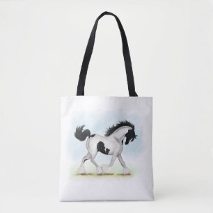 Bolsa Tote Tobiano Gypsy Vanner Horse