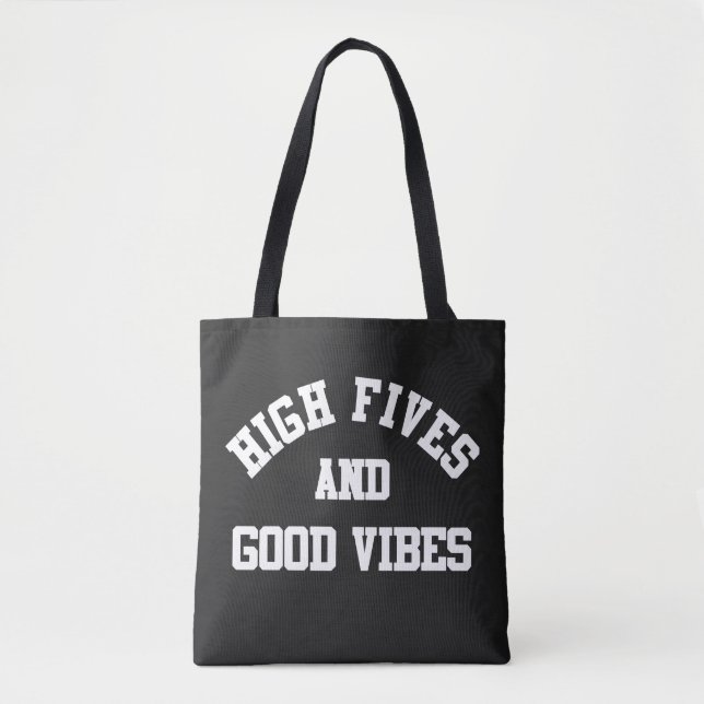Bolsa Tote Tocos Altos E Boas Vibrações (Frente)