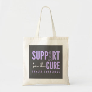 Bolsa Tote toda a consciência do cancer. apoio. cura. BOLSAS 