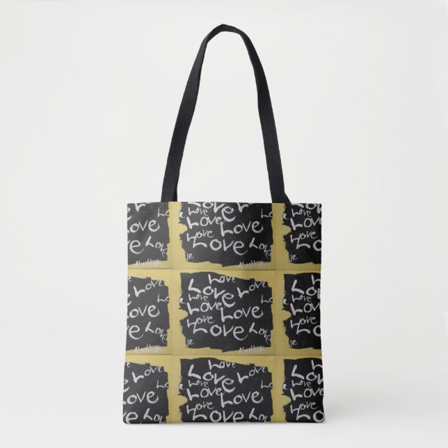 Bolsa Tote "Toda sobre sacola do amor" (Frente)