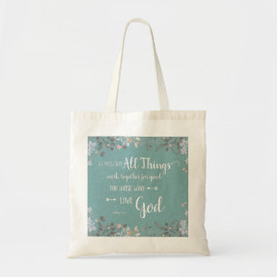 Bolsa Tote Todas As Coisas Funcionam Juntas - Rom 8:28