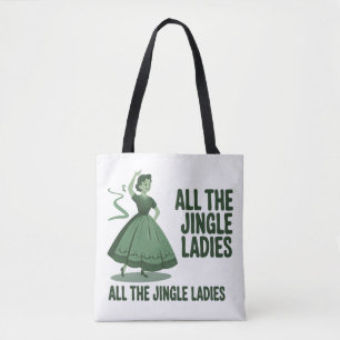 Bolsa Tote Todas As Senhoras Jingle Natal Feminino Xmas