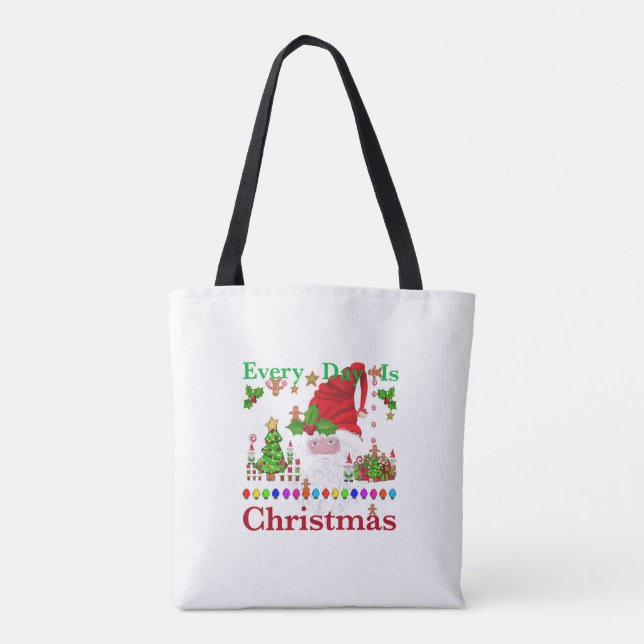 Bolsa Tote Todo Dia É Natal (Verso)