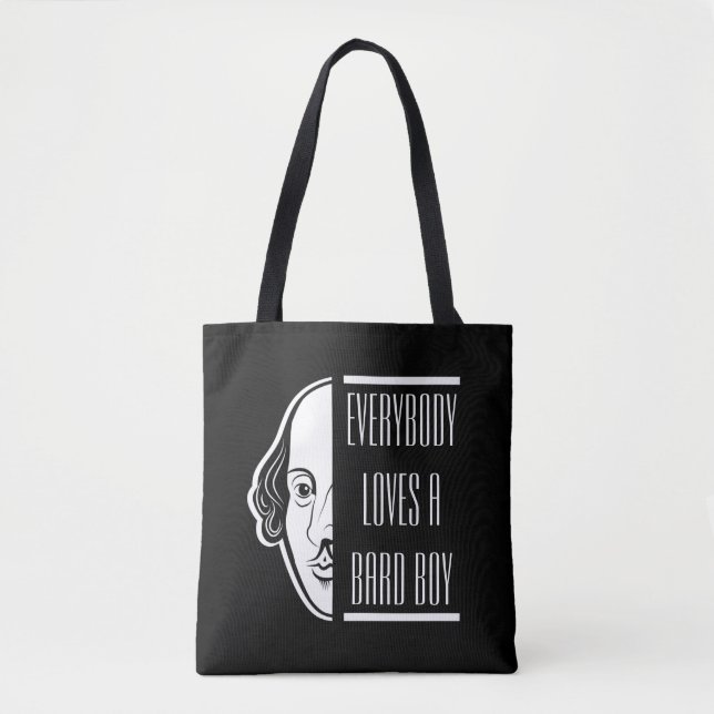 Bolsa Tote Todo Mundo Adora Um Bard Boy Shakespeare Thespian (Frente)