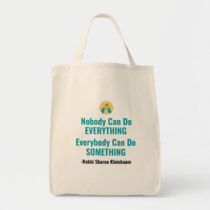 Bolsa Tote "Todo Mundo Pode Fazer Algo" Toalha