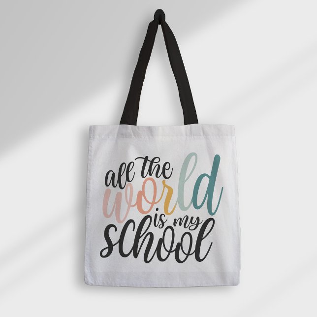 Bolsa Tote Todo O Mundo É Meu Colégio De Escolas (Criador carregado)