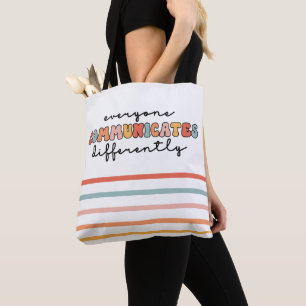 Bolsa Tote Todos Coloridos Comunicam Diferentemente