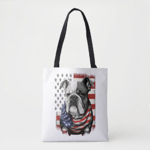 Bolsa Tote TODOS OS AMERICANOS DOG amam buldogue inglês