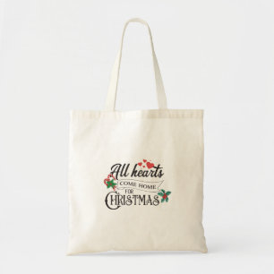 Bolsa Tote Todos os corações voltam para casa no Natal