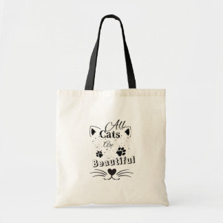 Bolsa Tote Todos os Gatos São Bonitos – Design Minimalista de