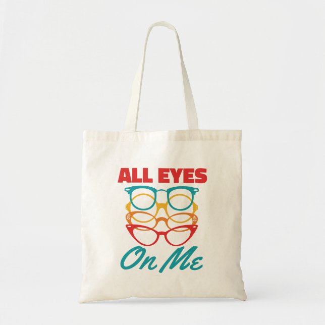 Bolsa Tote Todos os Olhos em Mim Otometria Otometria Engraçad (Frente)