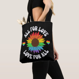 Bolsa Tote Todos Pelo Amor Para Todos | Orgulho gay Mês