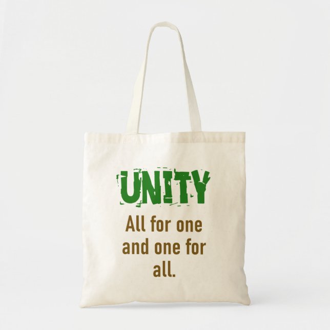 Bolsa Tote Todos Por Um E Um Para Todos - Citação Unitária (Frente)