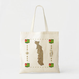 Bolsa Tote Togo Map + Flags Bag