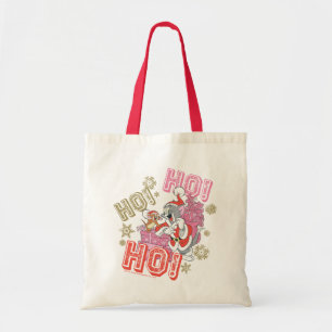 Bolsa Tote Tom e Jerry "Ho! Ho! Ho!" Entrega de presentes de
