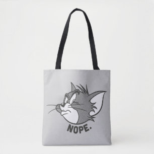 Bolsa Tote Tom e Jerry   Tom dizem Nope