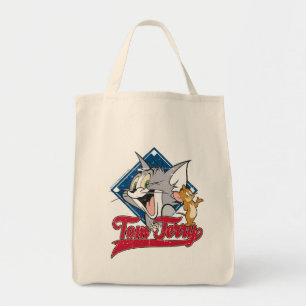 Bolsa Tote Tom e Jerry Tom e Jerry no diamante de basebol