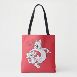Bolsa Tote Tom e Jerry   Tom e riso de Jerry
