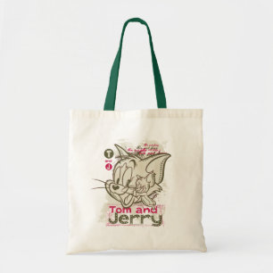 Bolsa Tote Tom e rosa e verde de Jerry