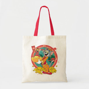 Bolsa Tote Tom & Jerry Ano novo Envelope Vermelho