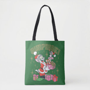 Bolsa Tote Tom, Jerry e a Surpresa de Feriado de Nibbles