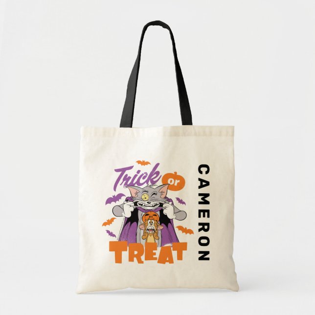 Bolsa Tote Tom & Jerry | Truque ou Tratar (Frente)