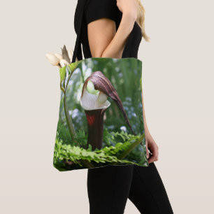 Bolsa Tote Tomada Grande Na Flor De Pulpit