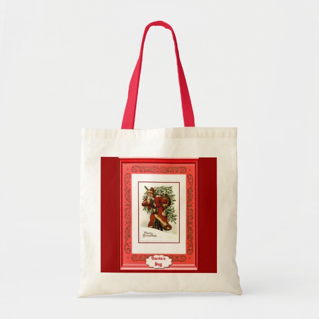 Bolsa Tote Tomando a casa da árvore de Natal (Frente)
