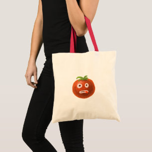 Bolsa Tote Tomate engraçado dos desenhos animados