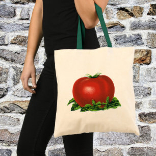 Bolsa Tote Tomate, vegetais e frutas maduros vermelhos do