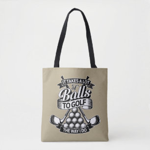 Bolsa Tote Tome Muitas Bolas - golfe engraçado