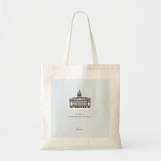 Bolsa Tote Tone Sketch de Nottingham (Frente)