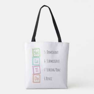 Bolsa Tote Tons da escala Solfeggio Musical Baby Blocks