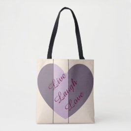 Bolsa Tote Tons de Coração Roxo