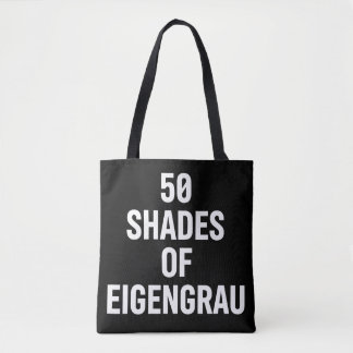 Bolsa Tote Tons de Eigenrau Design de Texto Minimalista