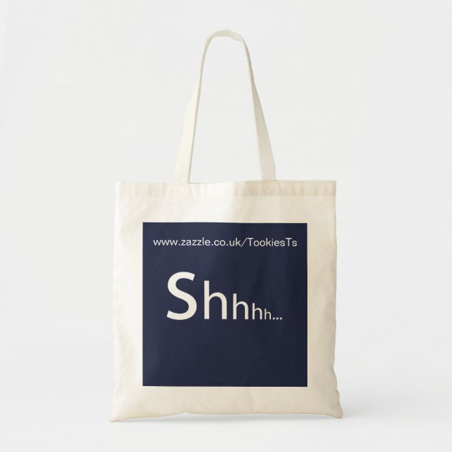 Bolsa Tote TookiesTs relativo à promoção Shhhhh. saco (Frente)