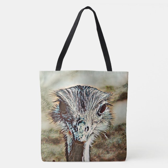 Bolsa Tote toony ostrich (Frente)
