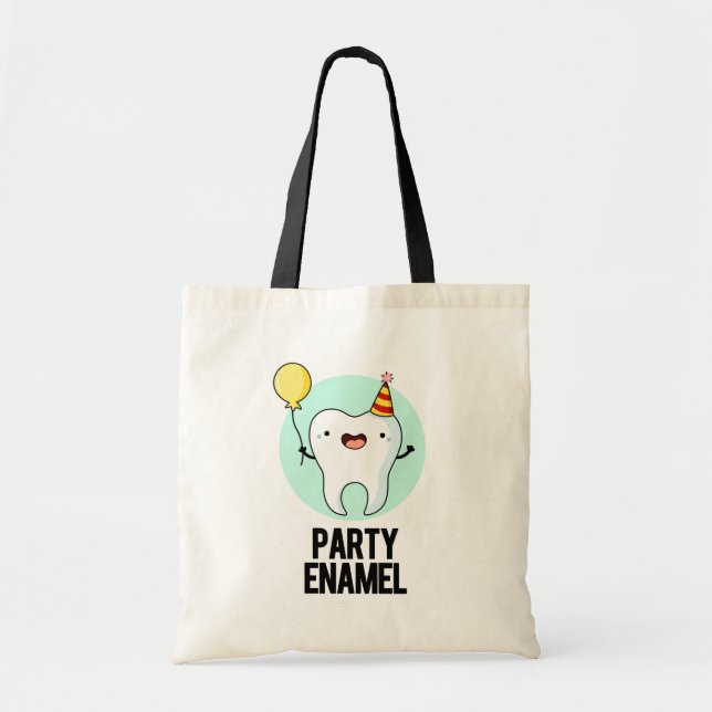 Bolsa Tote Tooth Enamel Funny do Partido (Frente)
