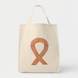Bolsa Tote Toque de Arte Personalizada da Faixa de Sensibiliz