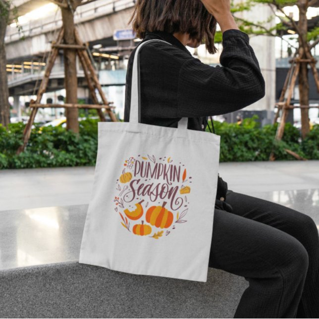 Bolsa Tote Toque de Cotação da Estação de Bombeiros do outono (Criador carregado)