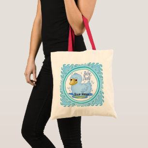 Bolsa Tote Toque de Pato de Borracha Azul