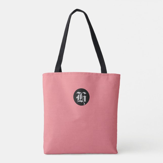Bolsa Tote Toque Monograma de Peach (Verso)