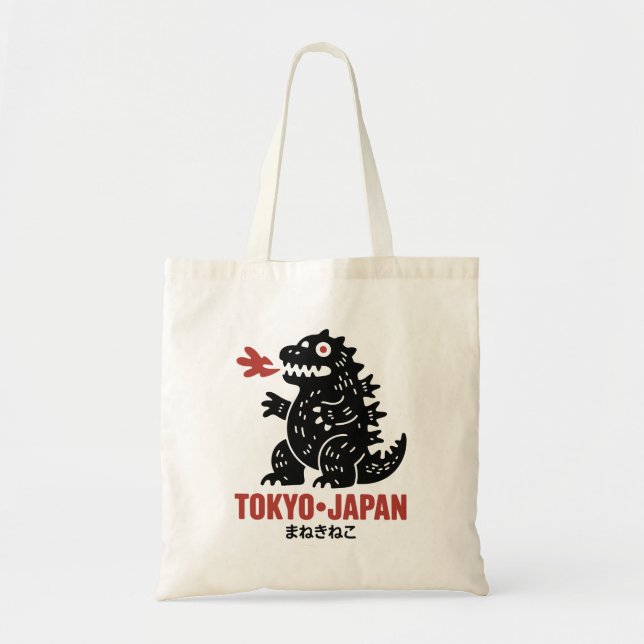 Bolsa Tote Tóquio Japão dragão  (Frente)