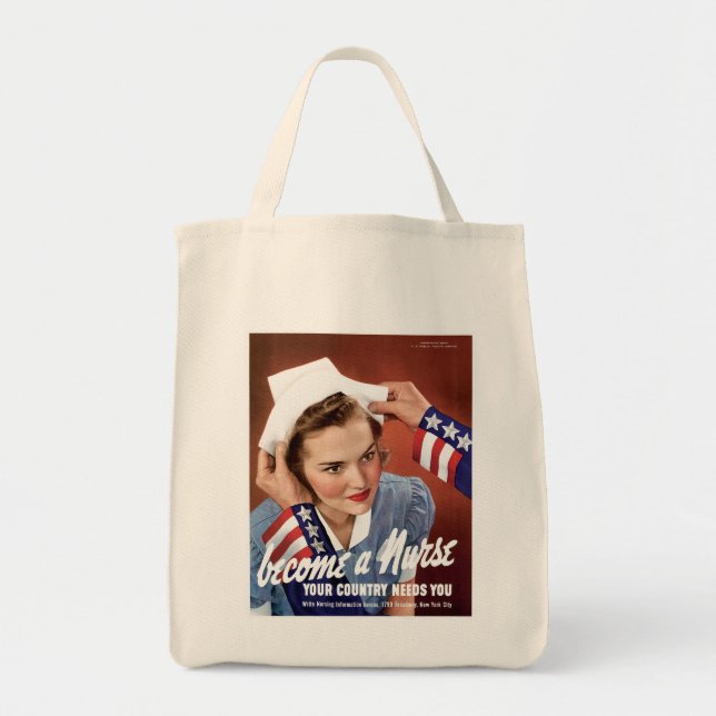Bolsa Tote Torna-se uma enfermeira (Frente)