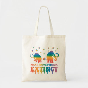 Bolsa Tote Tornar a homofobia extinta - Elefante arco-íris LG