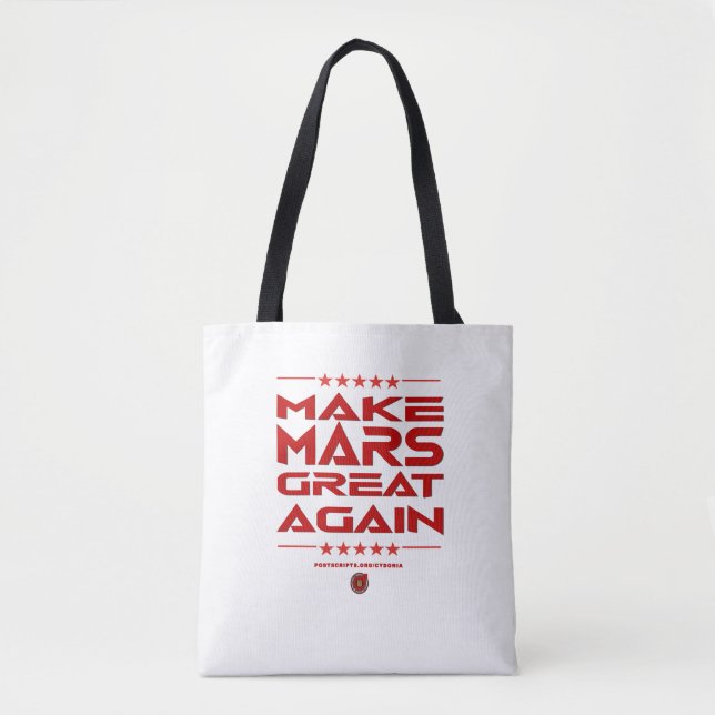 Bolsa Tote Tornar Excelente Marte Novamente (Frente)