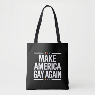 Bolsa Tote Torne a América Gay Novamente Farto Mês do Orgulho